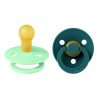 Πιπίλες Bibs® Colour Mint/Forest Lake Στρογγυλή No2, σετ των 2