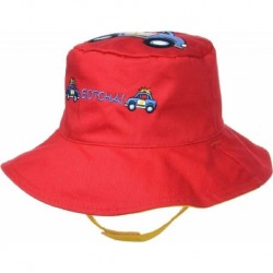Καπέλο διπλής όψης βαμβακερό FlapJackKids Fire Truck/Police Car 6-24 μηνών