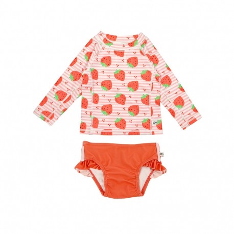 Σετ μπλούζα και μαγιό Zoocchini™ Strawberry 3 ετών
