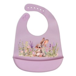 Σαλιάρα σιλικόνης Kiokids® Levander Bunny