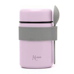 Θερμός φαγητού Kiokids® 500 ml με κουταλάκι Λιλά