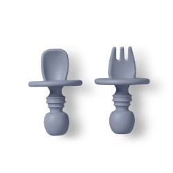 Σετ κουταλάκι SARO Anti-Chocking Blue/Grey