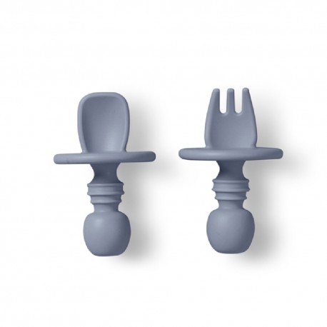 Σετ κουταλάκι SARO Anti-Chocking Blue/Grey