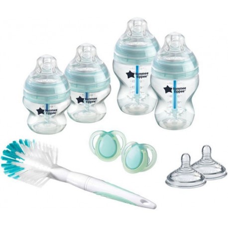 Tommee Tippee Σετ μπιμπερό Advanced Anti-Colic Muted για νεογέννητα, σετ των 9