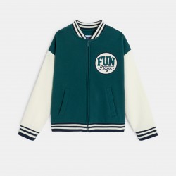 SCHOOL SWEAT OUVERT COL TEDDY
