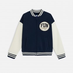 SCHOOL SWEAT OUVERT COL TEDDY