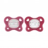Πιπίλες Chicco όλο σιλικόνη PhysioForma® Dual Soft Ροζ 16-36m, σετ των 2
