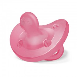 Πιπίλα Chicco όλο σιλικόνη PhysioForma® Soft Ροζ 16-36m