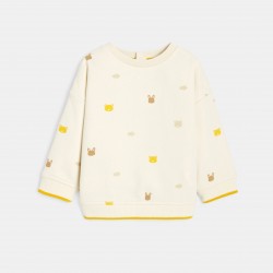 DAHLIA SWEAT COL RD AOP OU ANI
