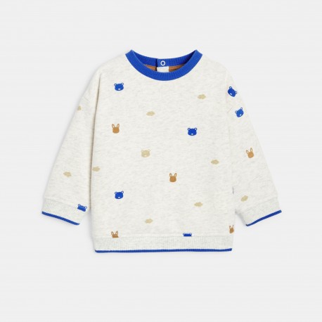 DAHLIA SWEAT COL RD AOP OU ANI