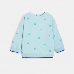 DAHLIA SWEAT COL RD AOP OU ANI