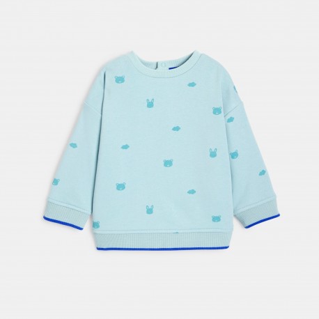 DAHLIA SWEAT COL RD AOP OU ANI
