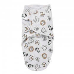Κουβέρτα - υπνόσακος φασκιώματος Meyco Swaddle Animal Multicolor
