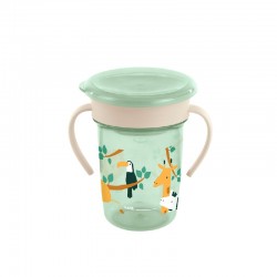 Εκπαιδευτικό ποτήρι Miniland Sippy Cup 360 Jungle 270ml