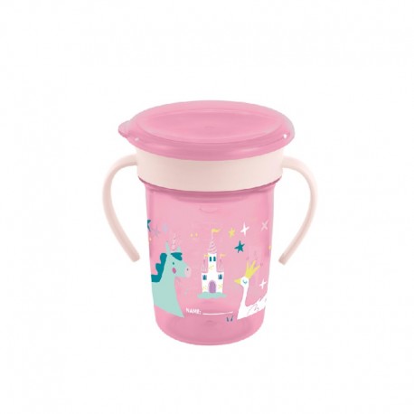 Εκπαιδευτικό ποτήρι Miniland Sippy Cup 360 Fantasy 270ml