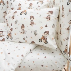 Σετ σεντόνια λίκνου 3 τμχ Vesta Home Pinocchio