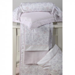 Σεντόνια λίκνου DOWN TOWN BABY Baby Stuff Pink σετ των 3