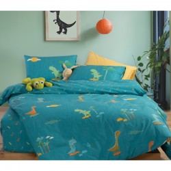 Σεντόνια μονά 3τμχ Nef-Nef Homeware Dinos On Wheels