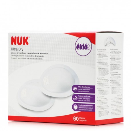 NUK® επιθέματα στήθους Ultra Dry 60 τεμάχια