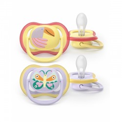 Σετ 2 πιπίλες Philips Avent Ultra Air 0-6m SCF087/04