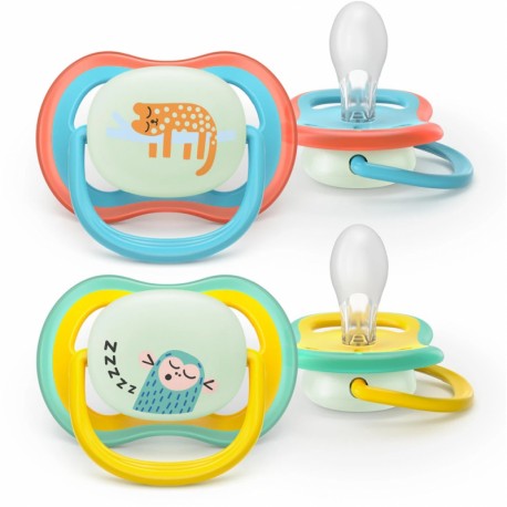 Σετ 2 πιπίλες νυκτός Philips Avent Ultra Air Nighttime 18m+ SCF376/32