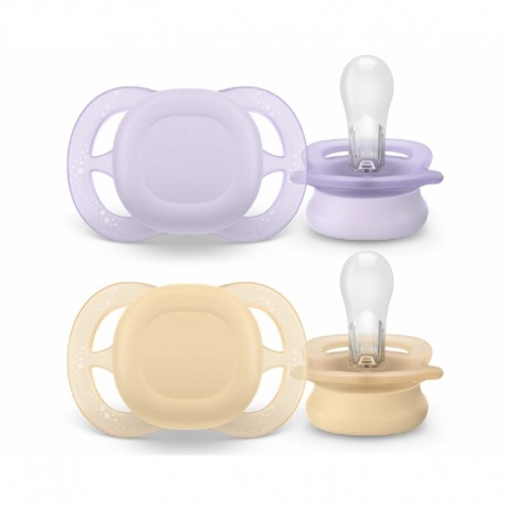 Σετ 2 πιπίλες Philips Avent Ultra Start 0-2m SCF075/11