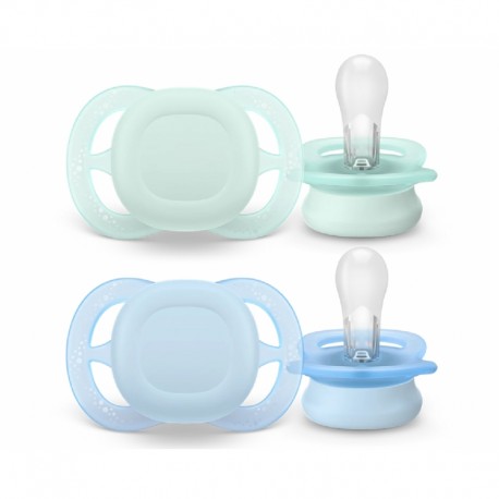 Σετ 2 πιπίλες Philips Avent Ultra Start 0-2m SCF075/12