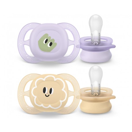 Σετ 2 πιπίλες Philips Avent Ultra Start 0-2m SCF075/13