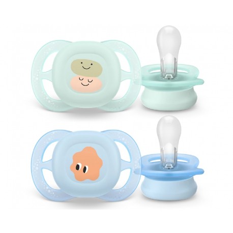 Σετ 2 πιπίλες Philips Avent Ultra Start 0-2m SCF075/14