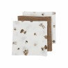 Σετ 3 λαβέτες από μουσελίνα Meyco Forest Animals Toffee