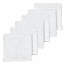 Σετ 6 λαβέτες πετσετέ Meyco White