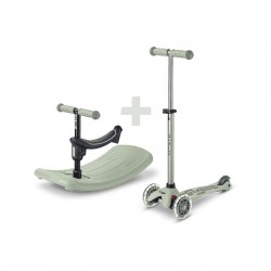 Τρίκυκλο πατίνι Mini Micro Deluxe Rock & Go LED Olive Sage