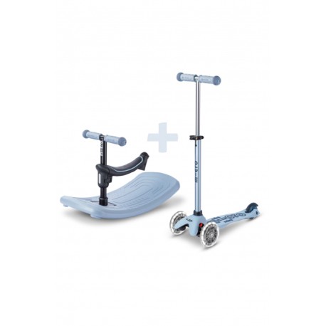 Τρίκυκλο πατίνι Mini Micro Deluxe Rock & Go LED Ocean Slate