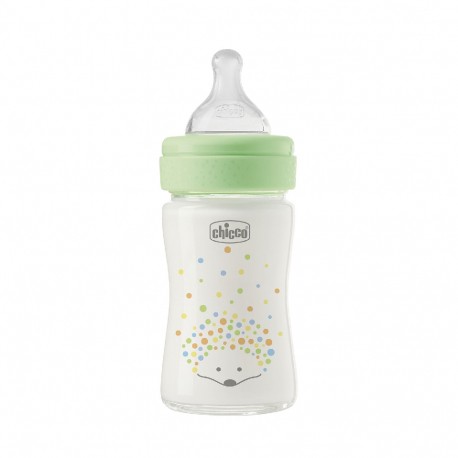 Γυάλινο μπιμπερό Chicco Perfect easy 150ml Σκαντζοχοιράκι 0m+ (1τμχ)