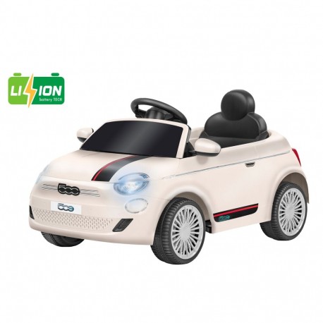 Ηλεκτροκίνητο αυτοκίνητο e-Spidko Fiat 500e με μπαταρία λιθίου 12V Λευκό
