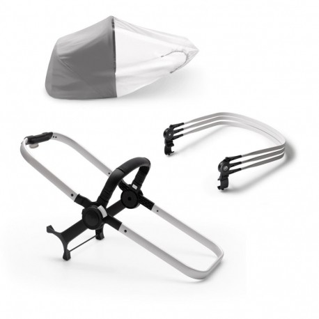 Σετ επέκτασης βάσης καροτσιού Bugaboo Donkey3 Duo Extension Set Base Aluminum