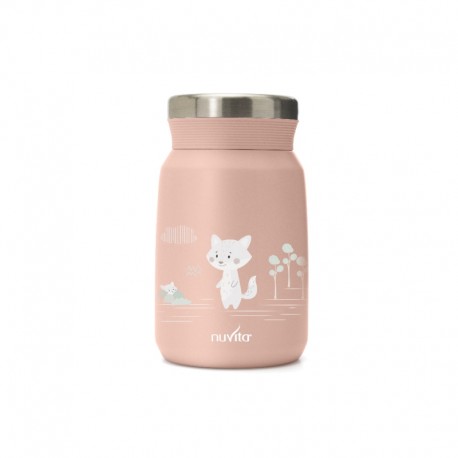 Θερμός φαγητού από ανοξείδωτο ατσάλι Nuvita English Rose 500ml