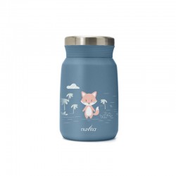 Θερμός φαγητού από ανοξείδωτο ατσάλι Nuvita Powder Blue 500ml
