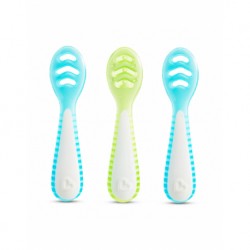 Σετ 3 εκπαιδευτικά κουτάλια 2 σταδίων Munchkin Gentle Dip™ Blue/Green