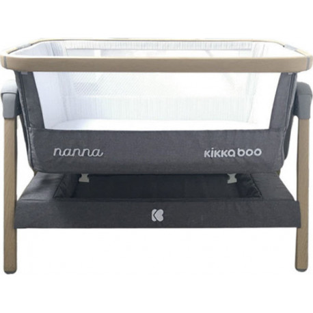 Λίκνο Kikka boo Nanna Wood Dark Grey Melange