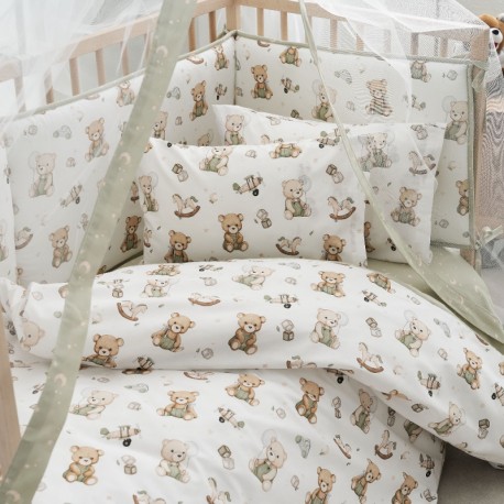 Σετ παπλωματοθήκη κούνιας Vesta Home Teddy