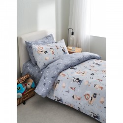 Σετ σεντόνια μονά 3 τμχ με λάστιχο Vesta Home Pirate