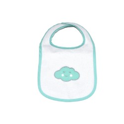 Σαλιάρα αδιάβροχη με velcro Baby Star Σύννεφο Μέντα