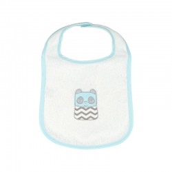 Σαλιάρα πετσετέ με velcro Baby Star Tiny Friends Βεραμάν