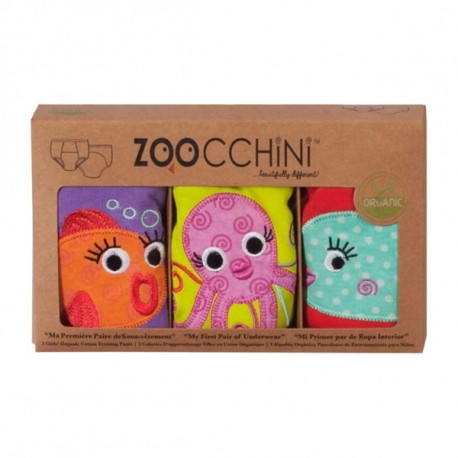 ZOOCCHiNi™ σετ εκπαιδευτικά βρακάκια Ocean Friends για κορίτσι 2-3 ετών