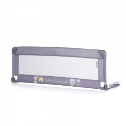Προστατευτική μπάρα κρεβατιού Chipolino Friends Grey 140 cm
