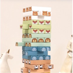 Επιτραπέζιο στοίβαξης και ισορροπίας Jenga με ζωάκια TOOKY TOY Animals