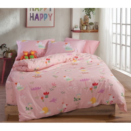 Σεντόνια μονά 3τμχ Nef-Nef Homeware Birds Mania