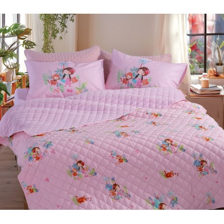 Κουβερλί μονό microfiber Nef-Nef Homeware Welcome To India 180x240 cm