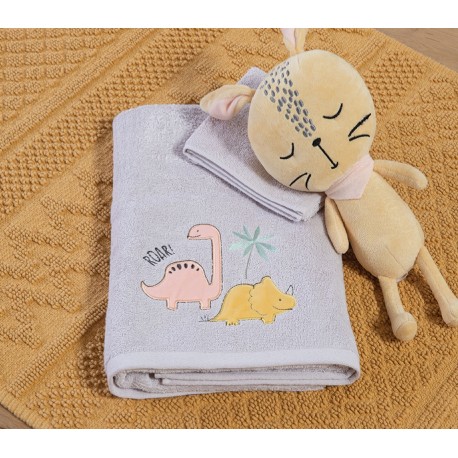 Παιδικές πετσέτες 2τμχ Nef-Nef Homeware Dinosaur Art